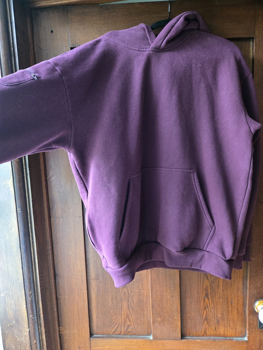 Comfrt Burgundy Hooded Sweatshirt